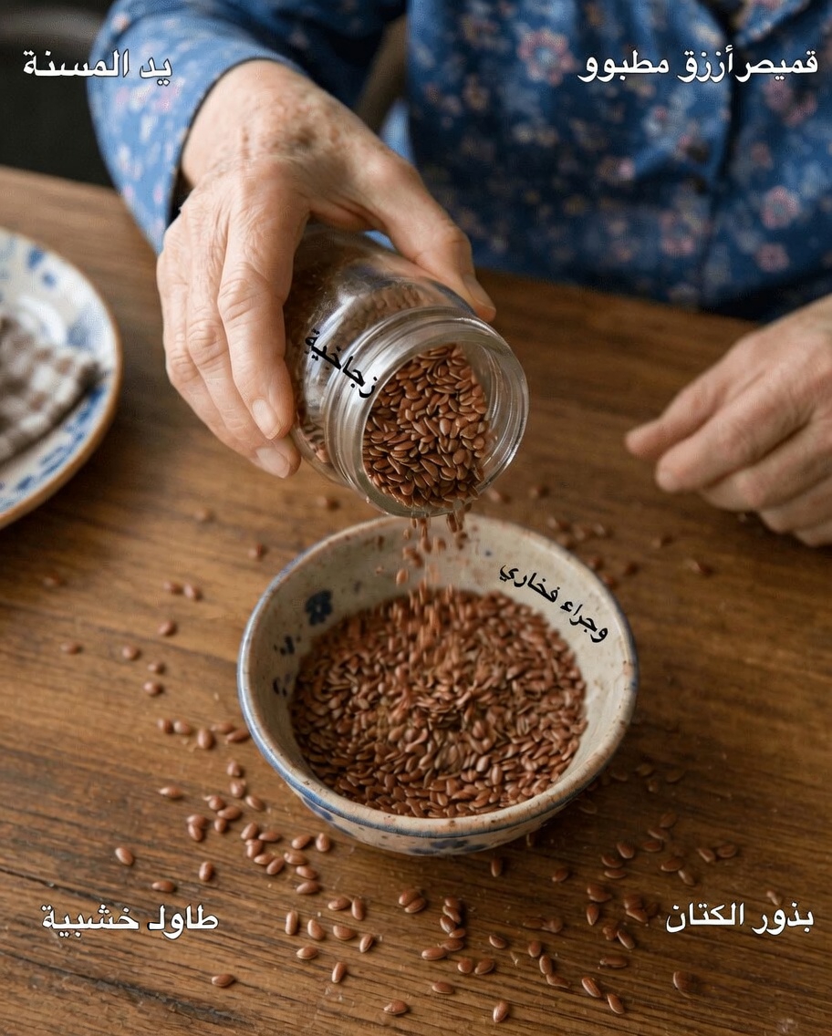 لماذا يحب كبار السن تناول ملعقة واحدة من بذور الكتان قبل النوم لدعم الدورة الدموية الصحية