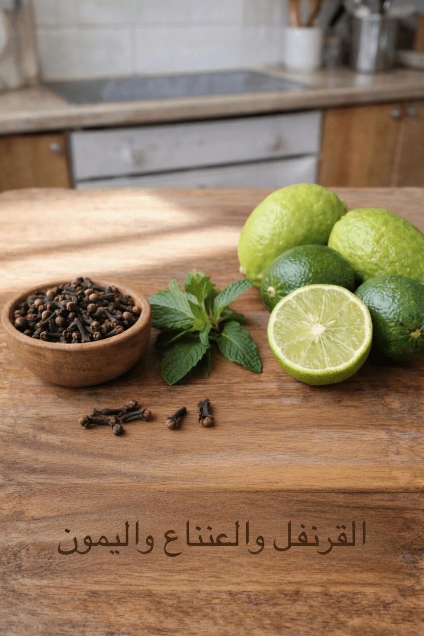 اكتشف وصفة هذا المشروب الصباحي المنعش والسهلة بالليمون والقرنفل والنعناع لدعم العافية اليومية