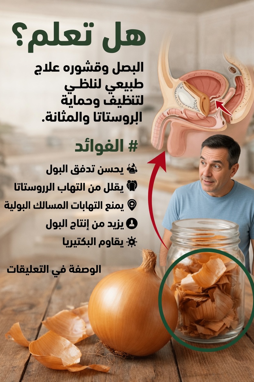 كيفية استخدام البصل وقشره لدعم صحة البروستاتا ووظيفة المثانة بشكل طبيعي