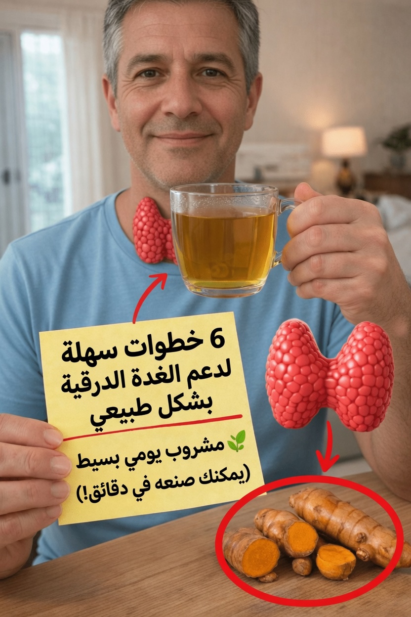 6 خطوات سهلة لدعم الغدة الدرقية طبيعيًا بمشروب يومي بسيط