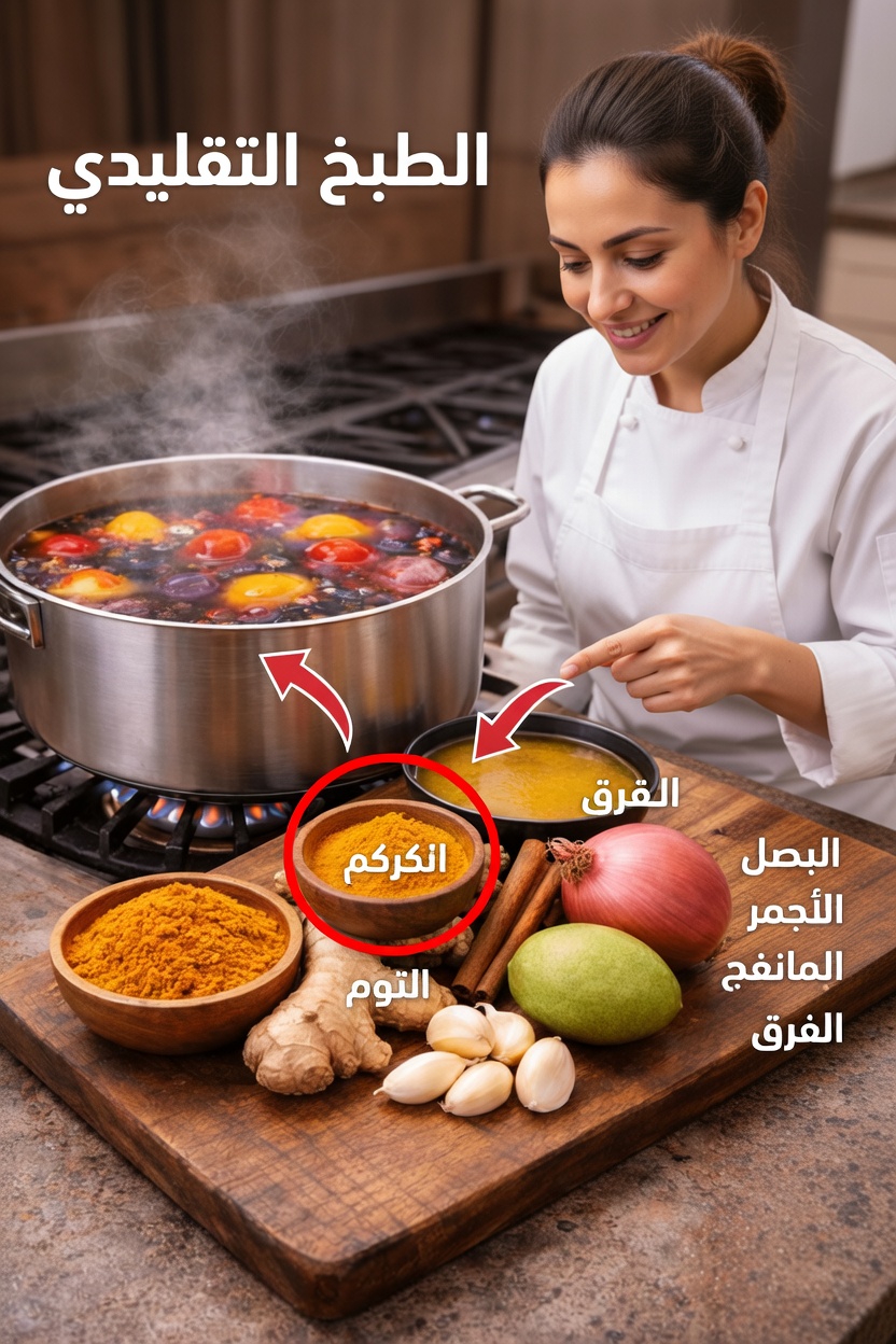 اكتشف خلطة شاي سهلة للصباح وبعد العشاء بالثوم والكركم والبصل والزنجبيل والقرفة وأوراق الجوافة