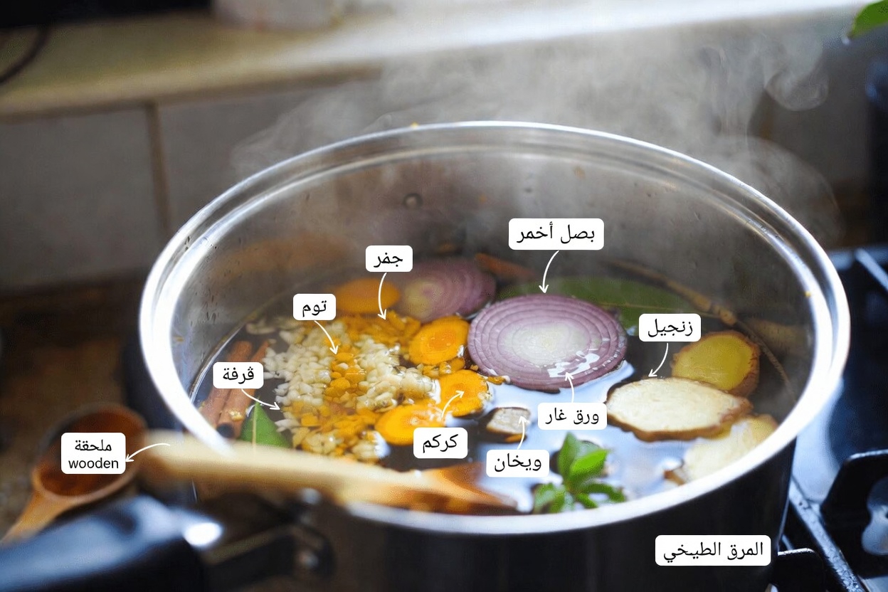 اكتشف خلطة شاي سهلة للصباح وبعد العشاء بالثوم والكركم والبصل والزنجبيل والقرفة وأوراق الجوافة