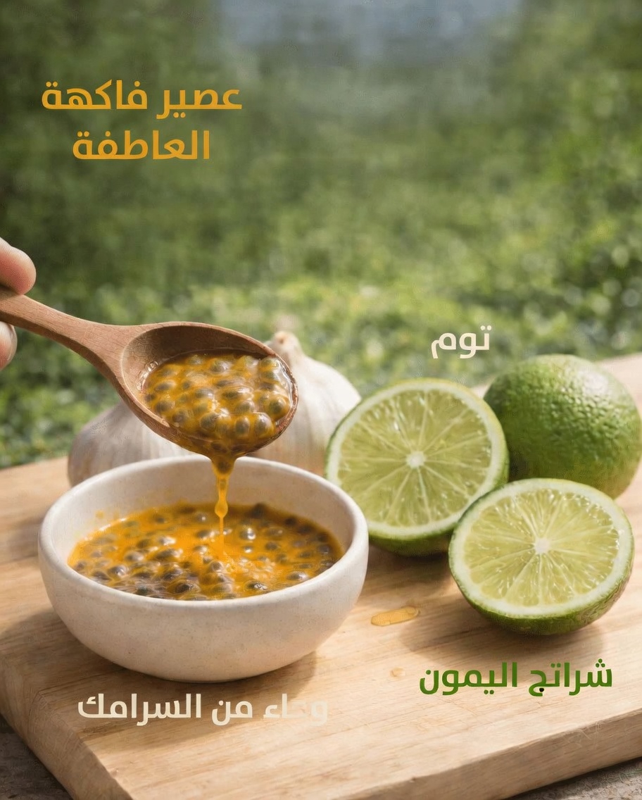 مزيج سهل من فاكهة الباشن فروت والثوم والليمون: نهج طبيعي لدعم صحة العين في المنزل