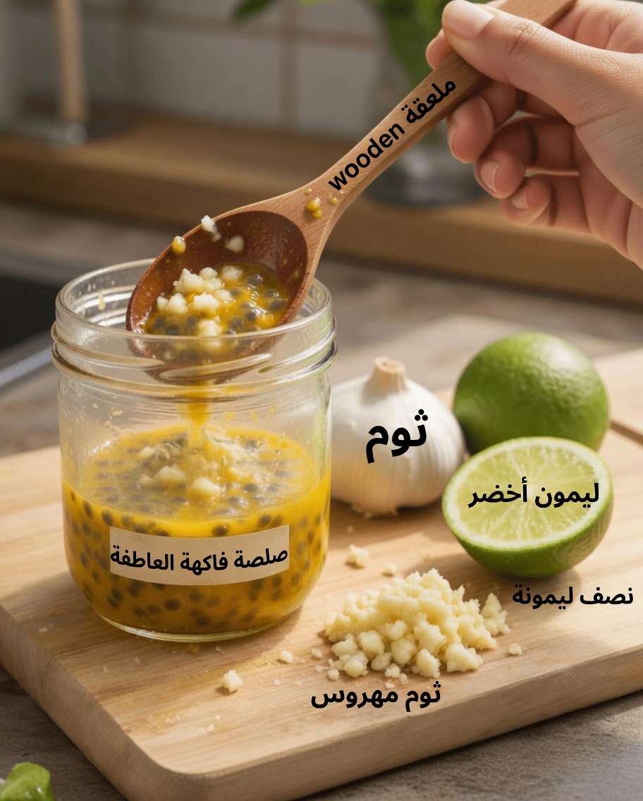 مزيج سهل من فاكهة الباشن فروت والثوم والليمون: نهج طبيعي لدعم صحة العين في المنزل