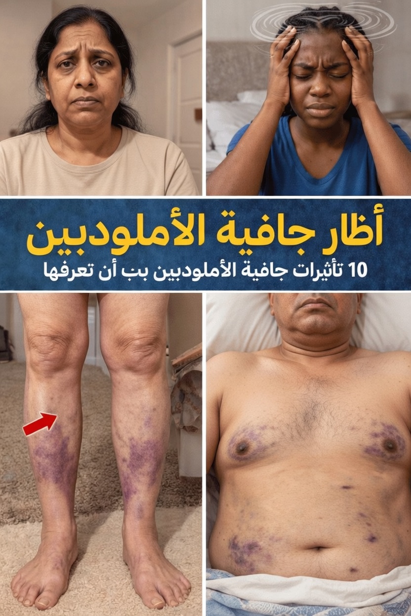 10 آثار جانبية شائعة لأملوديبين يجب أن تعرفها إذا كنت تتناول هذا الدواء الشائع لعلاج ارتفاع ضغط الدم