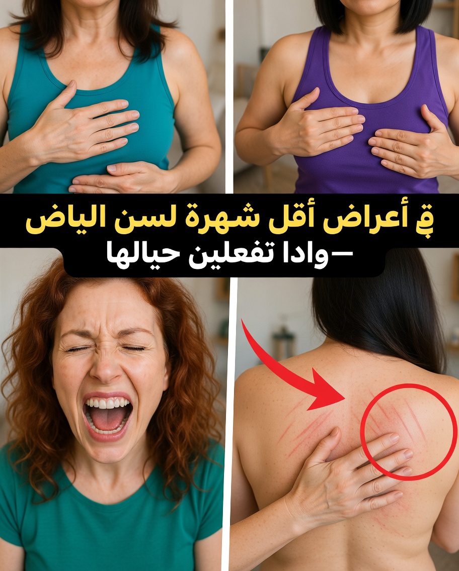 9 أعراض أقل شيوعًا لانقطاع الطمث قد تعانين منها وطرق بسيطة للمساعدة في التعامل معها