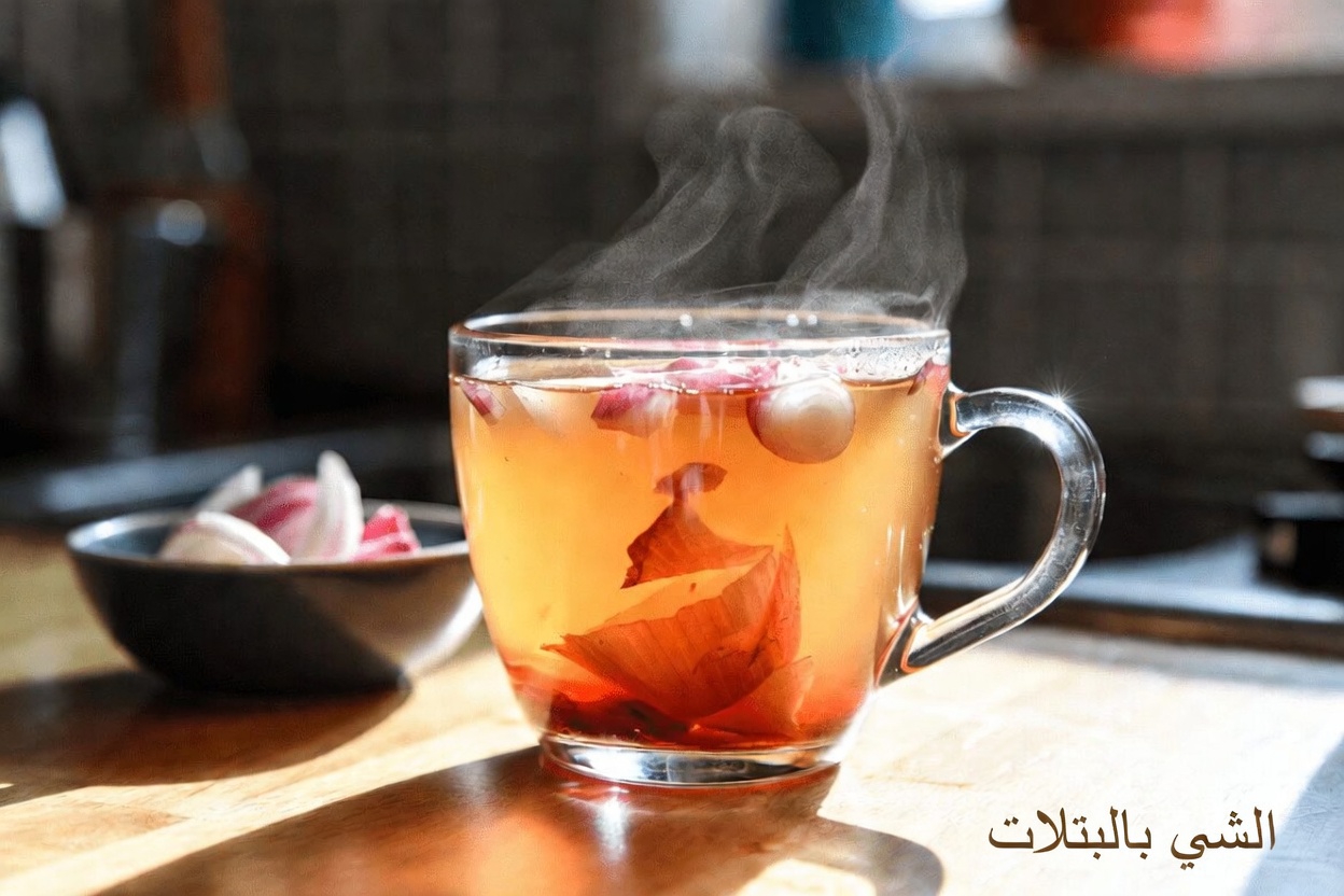 اكتشف وصفة شاي البصل الأحمر البسيطة التي يضيفها الكثيرون إلى روتينهم اليومي لدعم سكر الدم