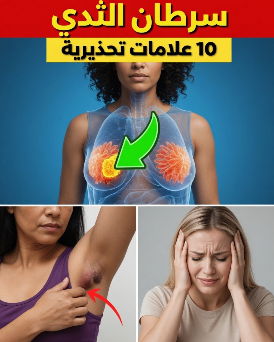 10 علامات تحذيرية لسرطان الثدي يجب على كل امرأة معرفتها وعدم تجاهلها أبدًا