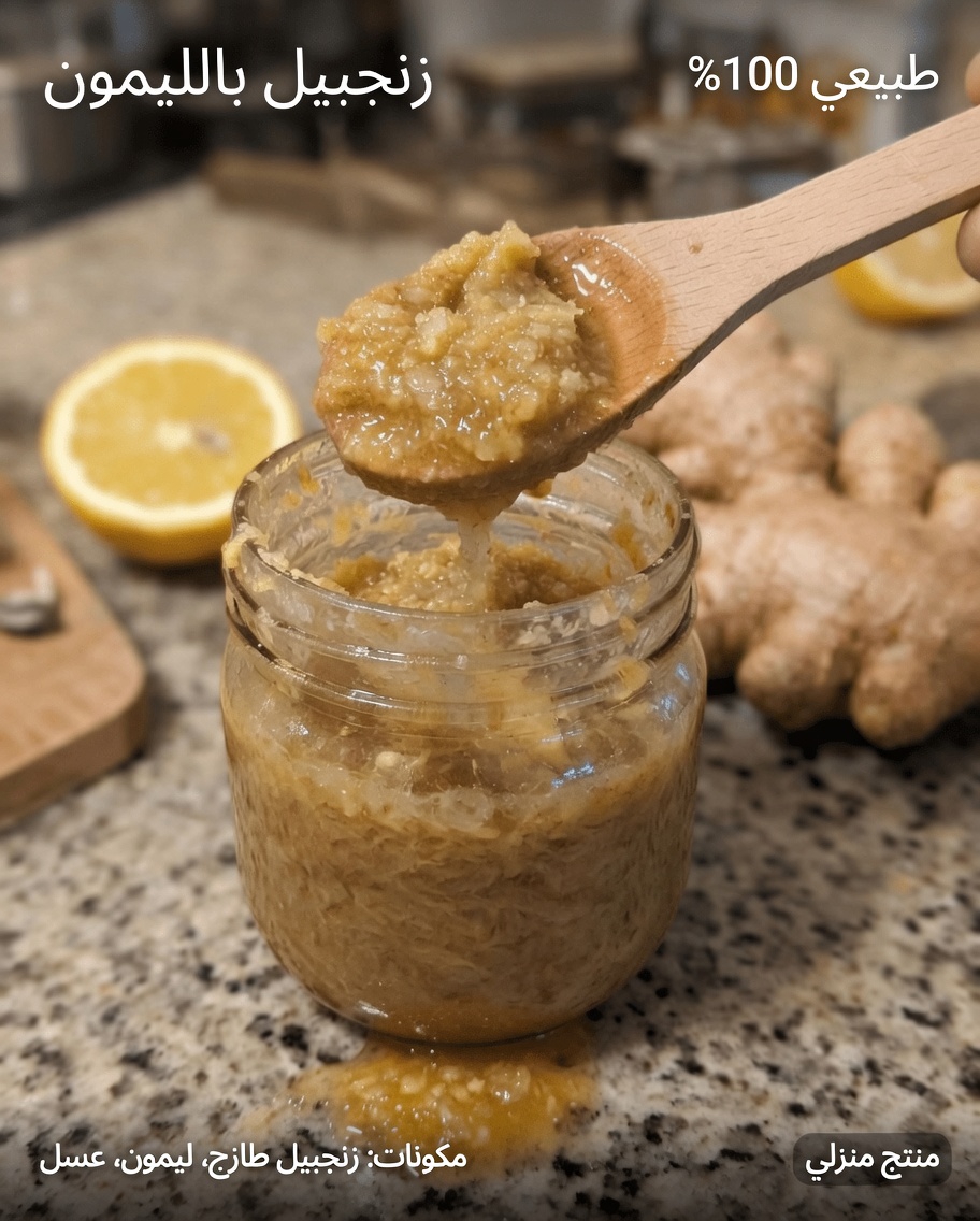 هل تساءلت يومًا ماذا يحدث عندما تخلط الزنجبيل المبشور والبصل والثوم وعصير الليمون والعسل في ملعقة يومية بسيطة واحدة؟