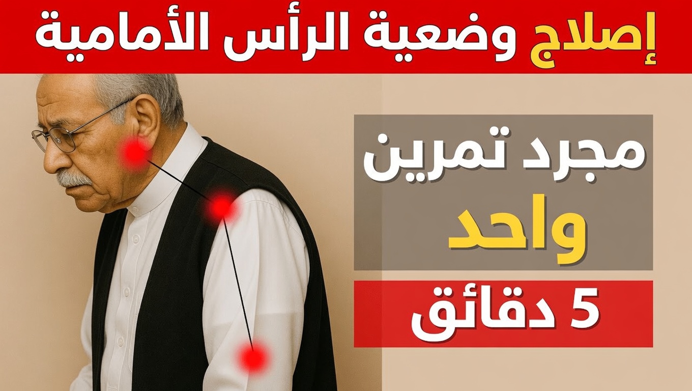 كيفية تصحيح وضعية الرأس المتقدمة إلى الأمام بعد سن الستين في 4 دقائق فقط – الروتين اللطيف الذي يقسم به أكبر طبيب في اليابان سنًا