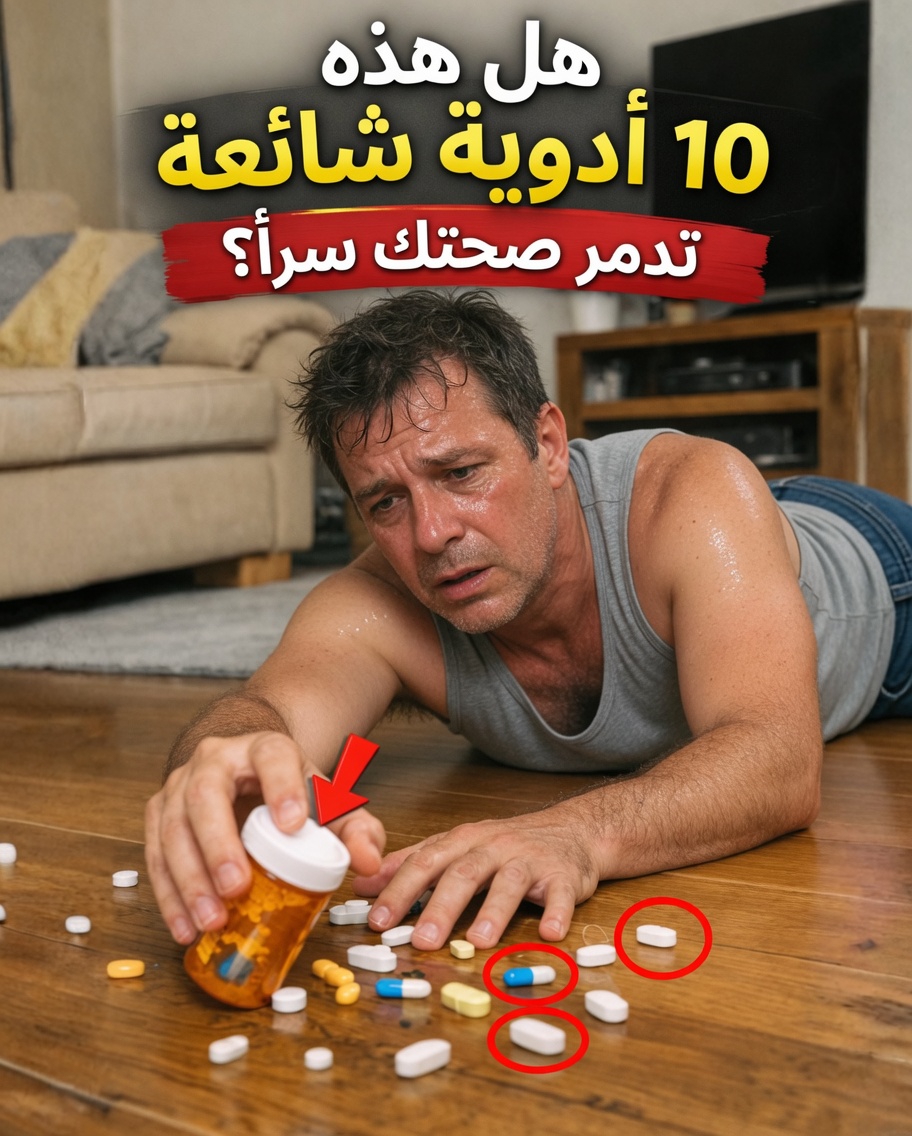 تحذير: هذه الأدوية اليومية العشرة قد تكون تدمر جسمك ببطء – ومن المحتمل أنك تتناول أحدها!