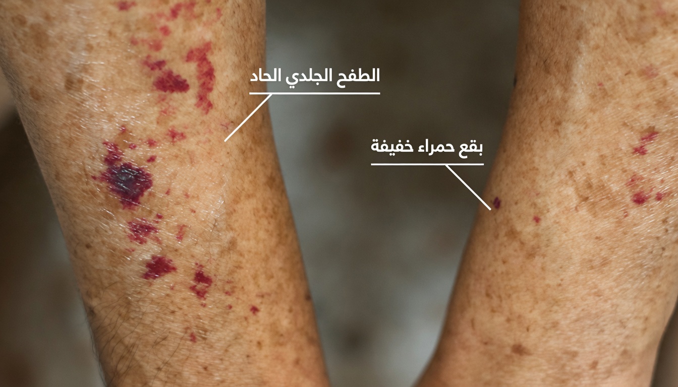 لماذا لا ينبغي تجاهل البقع الأرجوانية على الجلد: الأسباب والعلامات ومتى يجب طلب المساعدة