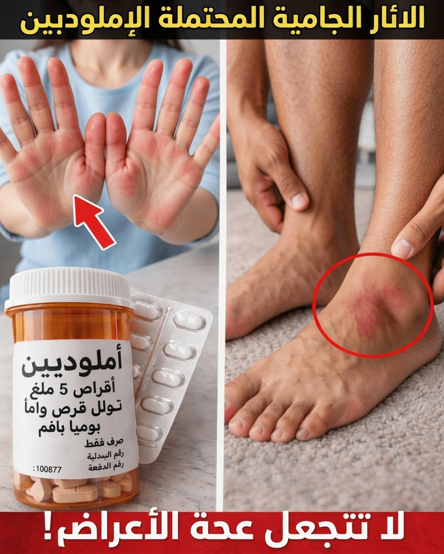 ما هي الآثار الجانبية العشرة الشائعة للأملوديبين وكيف يمكنك التعامل معها في المنزل؟