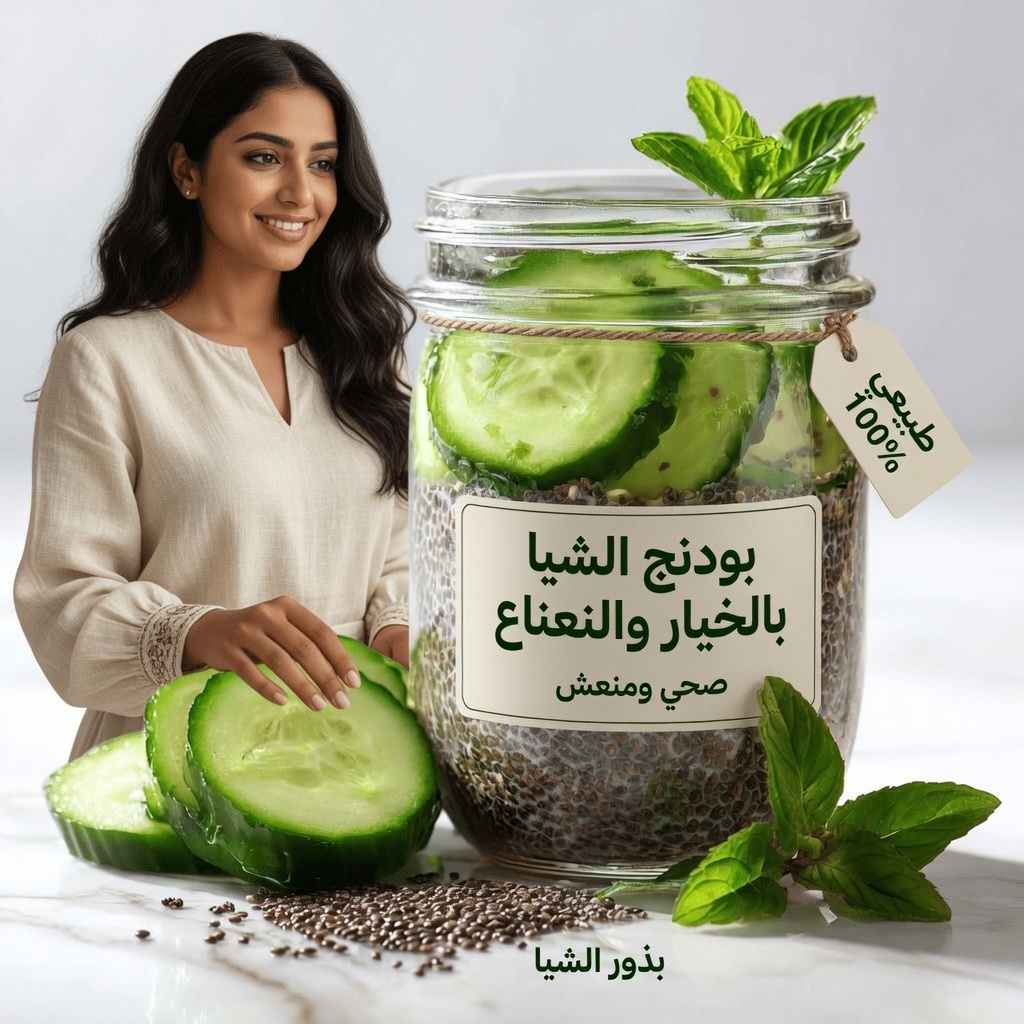 جرّب هذا المشروب البسيط من الخيار وبذور الشيا لدعم الهضم الصحي