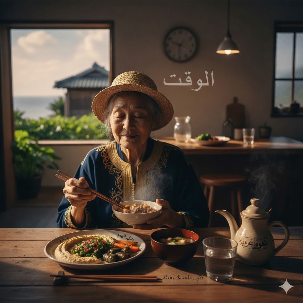 الإيقاع اليومي لتناول الطعام الذي يتّبعه المعمّرون اليابانيون ليشيخوا بقوة أكبر ويحافظوا على استقلاليتهم أكثر