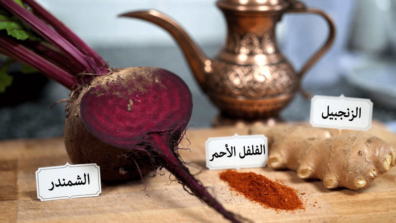 اكتشف كيف يمكن لكبار السن تحضير هذا المشروب السهل المكوّن من كوب واحد من الشمندر والزنجبيل لدعم الدورة الدموية الصحية