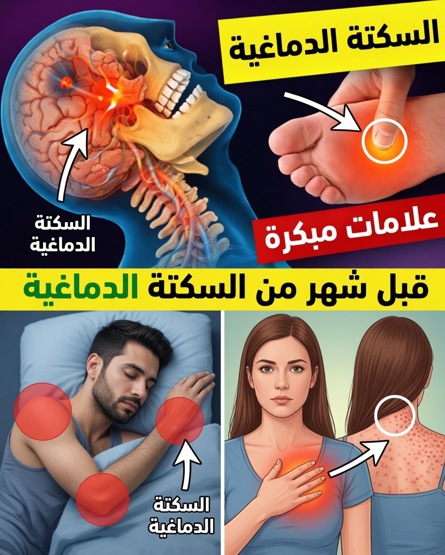 8 علامات تحذيرية للسكتة الدماغية قبل شهر من حدوثها + 9 نصائح فعالة للوقاية منها