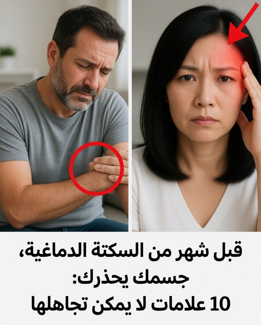10 علامات تحذيرية مهمة قد يرسلها جسمك قبل السكتة الدماغية لا ينبغي تجاهلها