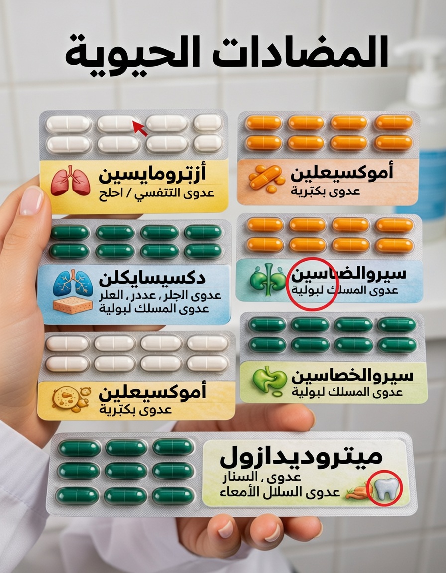 ما هي أكثر 5 مضادات حيوية شيوعًا التي يصفها الأطباء ولماذا تهم لصحتك؟