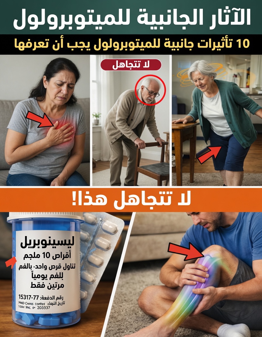 10 آثار جانبية شائعة للميتوبرولول يجب أن تعرفها ونصائح عملية للتعامل معها بأمان