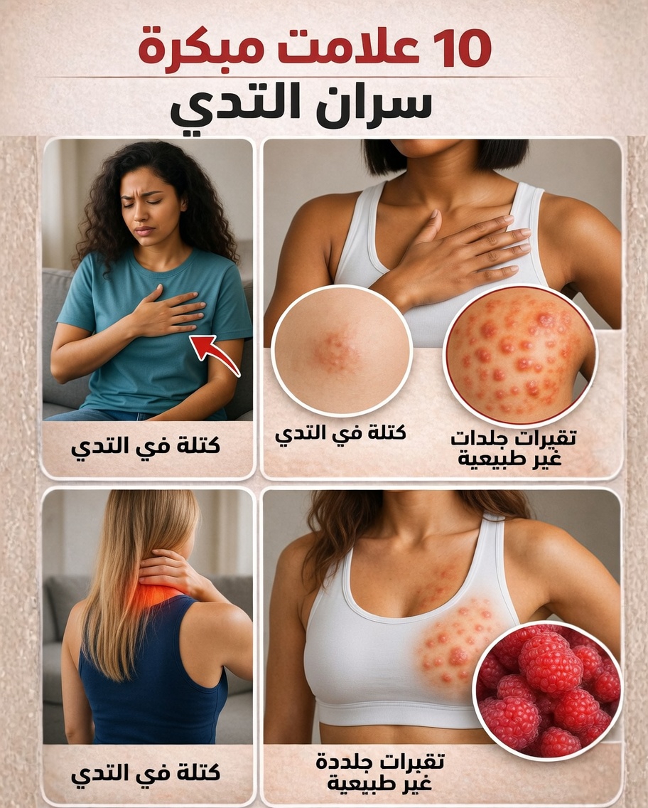 ما هي العلامات التحذيرية العشر لسرطان الثدي التي يجب على النساء التعرف عليها لزيادة الوعي؟