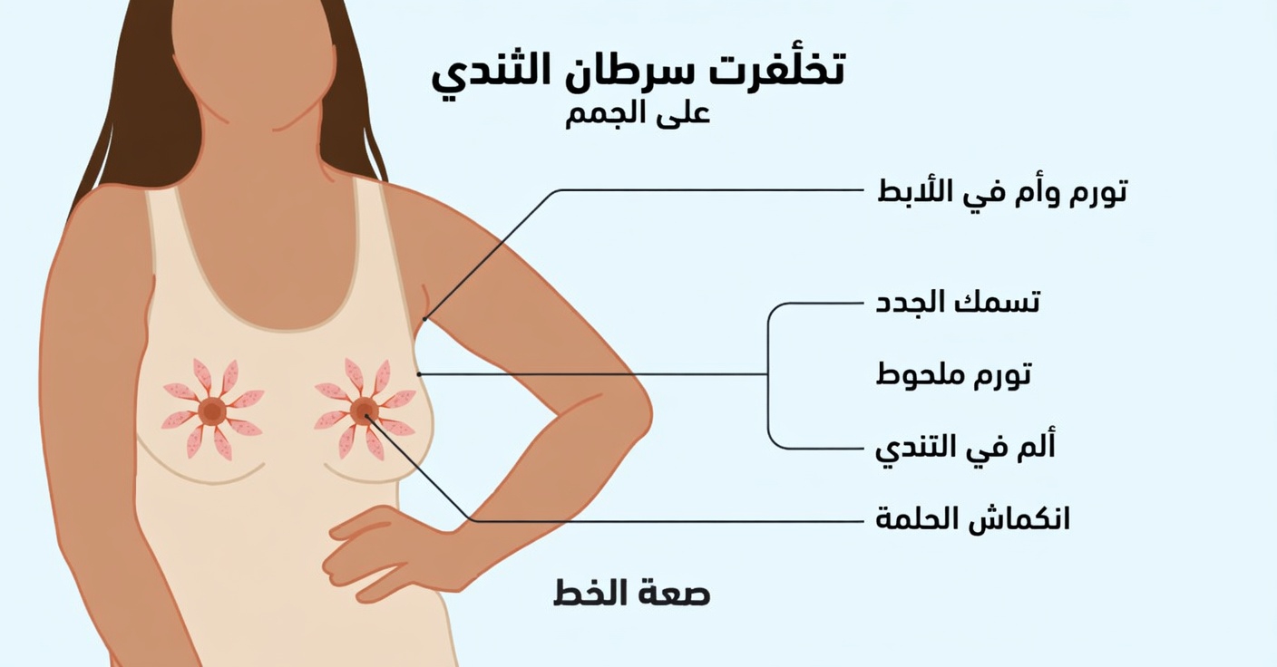 ما هي العلامات التحذيرية العشر لسرطان الثدي التي يجب على النساء التعرف عليها لزيادة الوعي؟