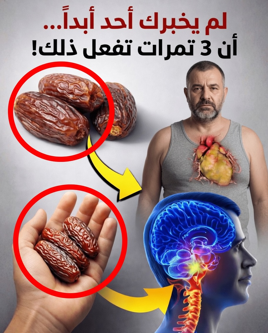 اكتشف كيف يمكن لتناول ثلاث تمرات يوميًا أن يساهم في صحتك العامة وعافيتك بشكل طبيعي