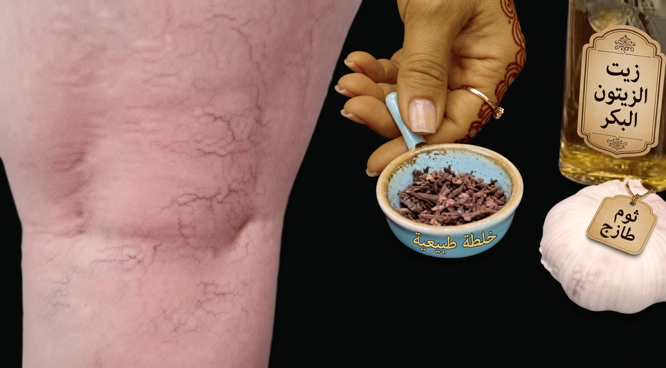 زيت الثوم والقرنفل: العلاج المنزلي الطبيعي الذي يستخدمه الآلاف لتخفيف دوالي الساقين وتنشيط الدورة الدموية