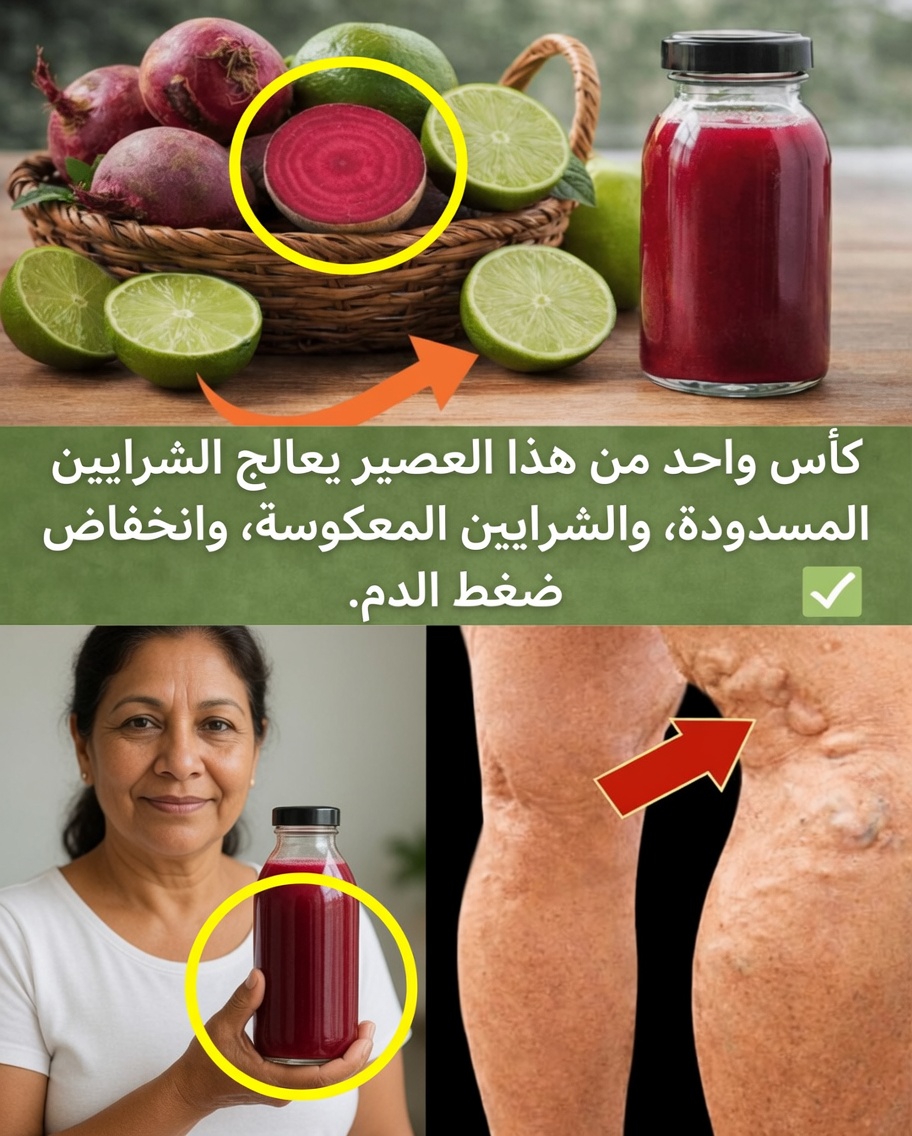 عصير الشمندر والليمون القوي: حليفك الطبيعي ضد ارتفاع ضغط الدم – إزالة السموم وخفض ضغط الدم بشكل طبيعي