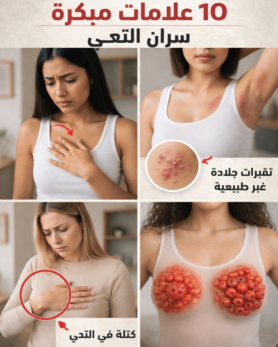 10 علامات تحذيرية مهمة وأعراض سرطان الثدي يجب أن تعرفيها