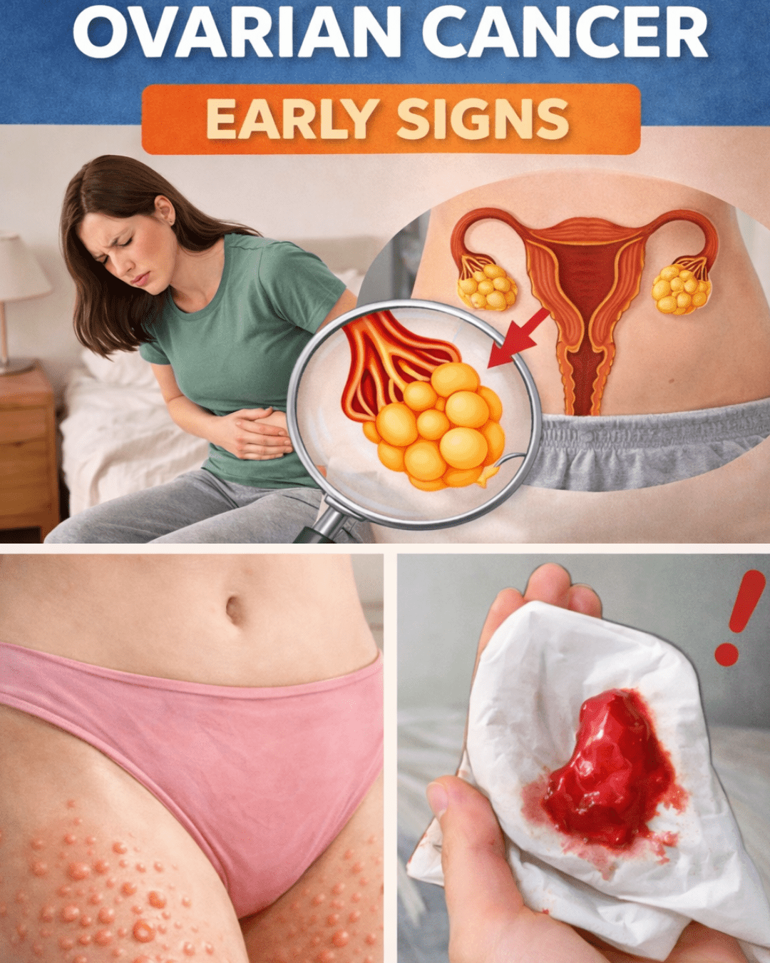 8 علامات لسرطان المبيض يجب على كل امرأة الانتباه إليها وما يمكنك فعله بشأنها