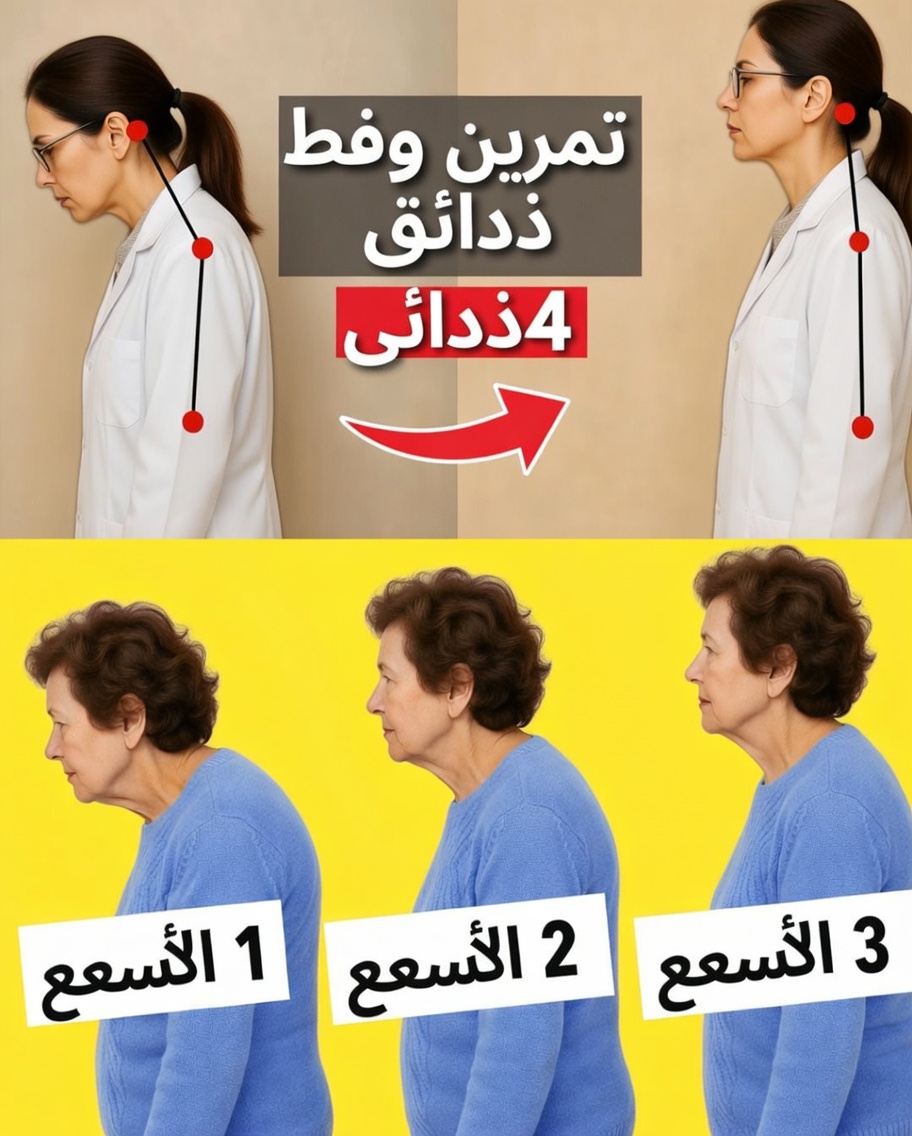 كيفية المساعدة في تحسين وضعية الرأس المتقدمة إلى الأمام بعد سن الستين في 4 دقائق فقط من خلال روتين لطيف