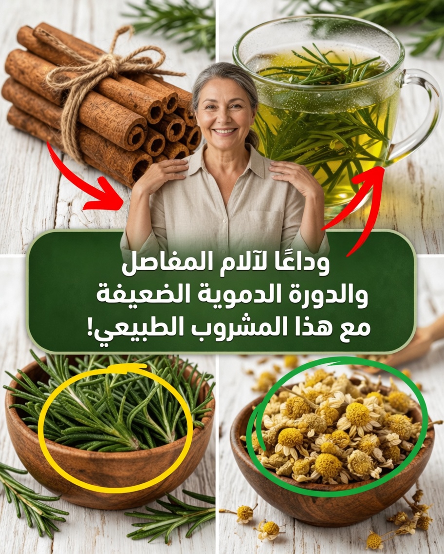 وصفة معجزة من البابونج وإكليل الجبل والقرفة لالتهاب المفاصل وضعف الدورة الدموية