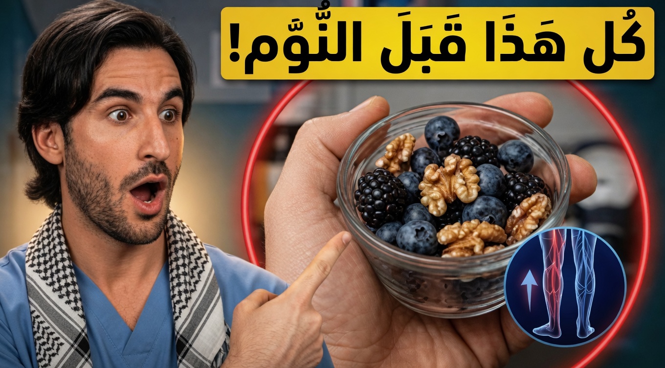 كبار السن: ماذا تأكل قبل النوم لدعم تدفق الدم الصحي وتنشيط الدورة الدموية في الساقين والقدمين خلال 24 ساعة فقط