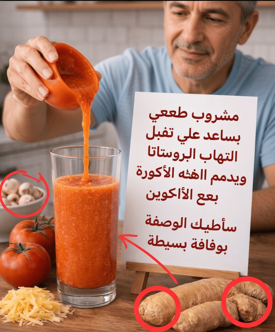 عصير الطماطم والثوم والليمون: مشروب طبيعي يثير فضول كثير من الرجال فوق سن الأربعين