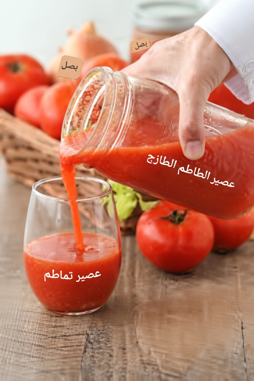 عصير الطماطم والثوم والليمون: مشروب طبيعي يثير فضول كثير من الرجال فوق سن الأربعين