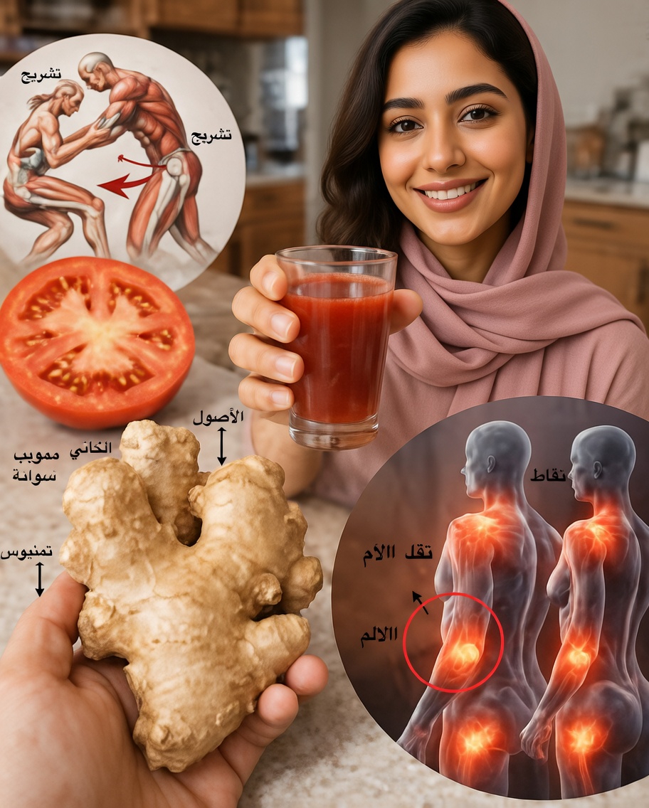 منشّط طاقة طبيعي بالكامل: حافظ على قوتك لمدة 8 ساعات متواصلة مع هذا المعزّز بالزنجبيل والطماطم