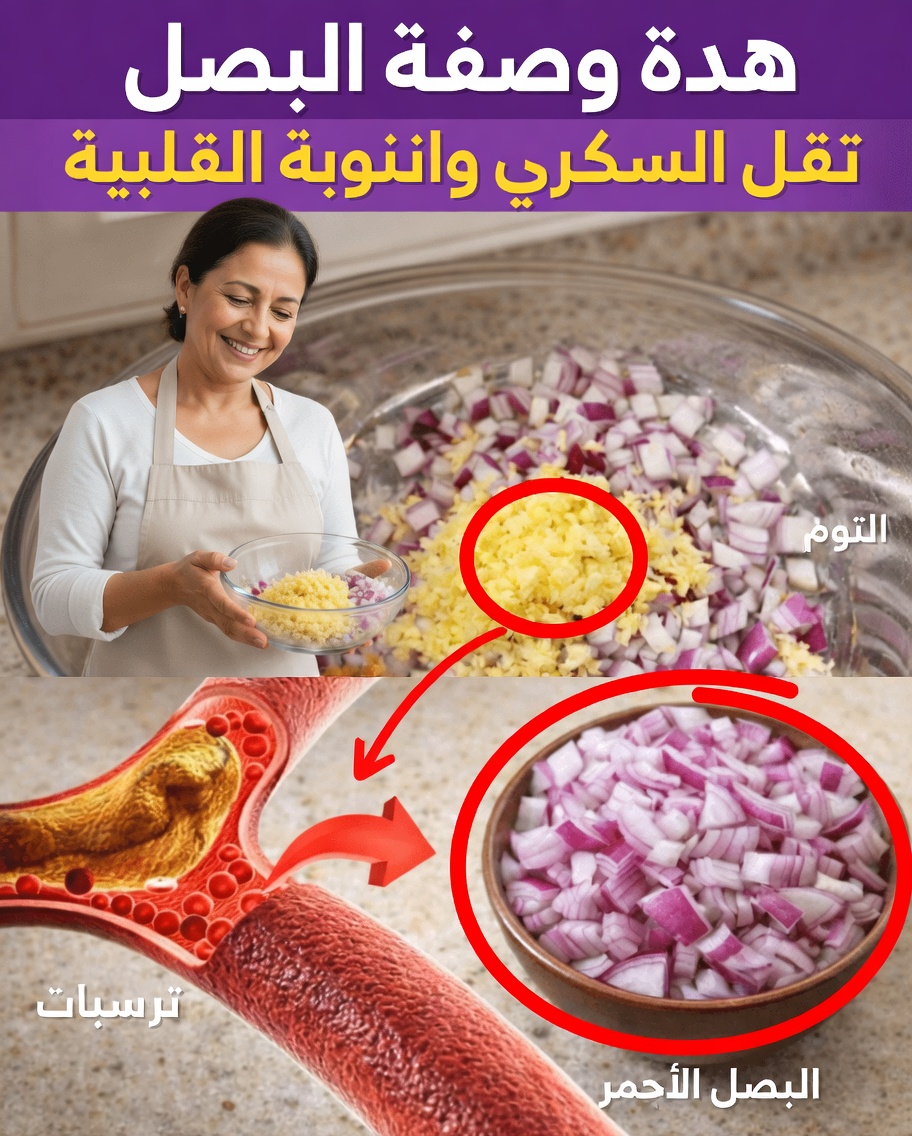 وصفة البصل الأحمر التي قد تساعد على موازنة سكر الدم فورًا