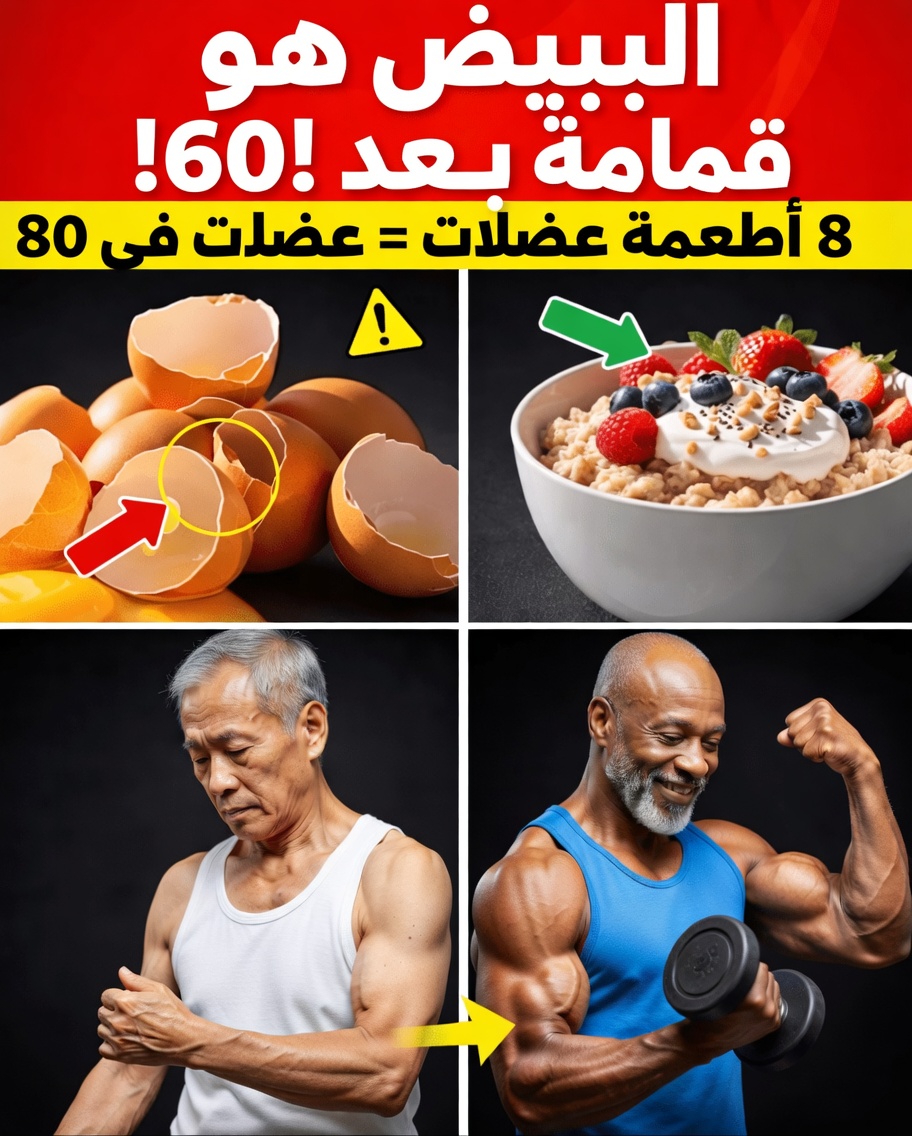 انسَ مسحوق البروتين! هذه 8 أطعمة فطور رخيصة تبني العضلات بشكل أسرع بعد سن الستين