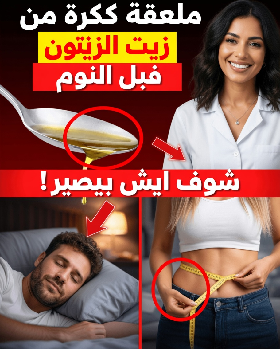 هل جرّبت تناول ملعقة كبيرة واحدة من زيت الزيتون قبل النوم من أجل العافية اليومية؟