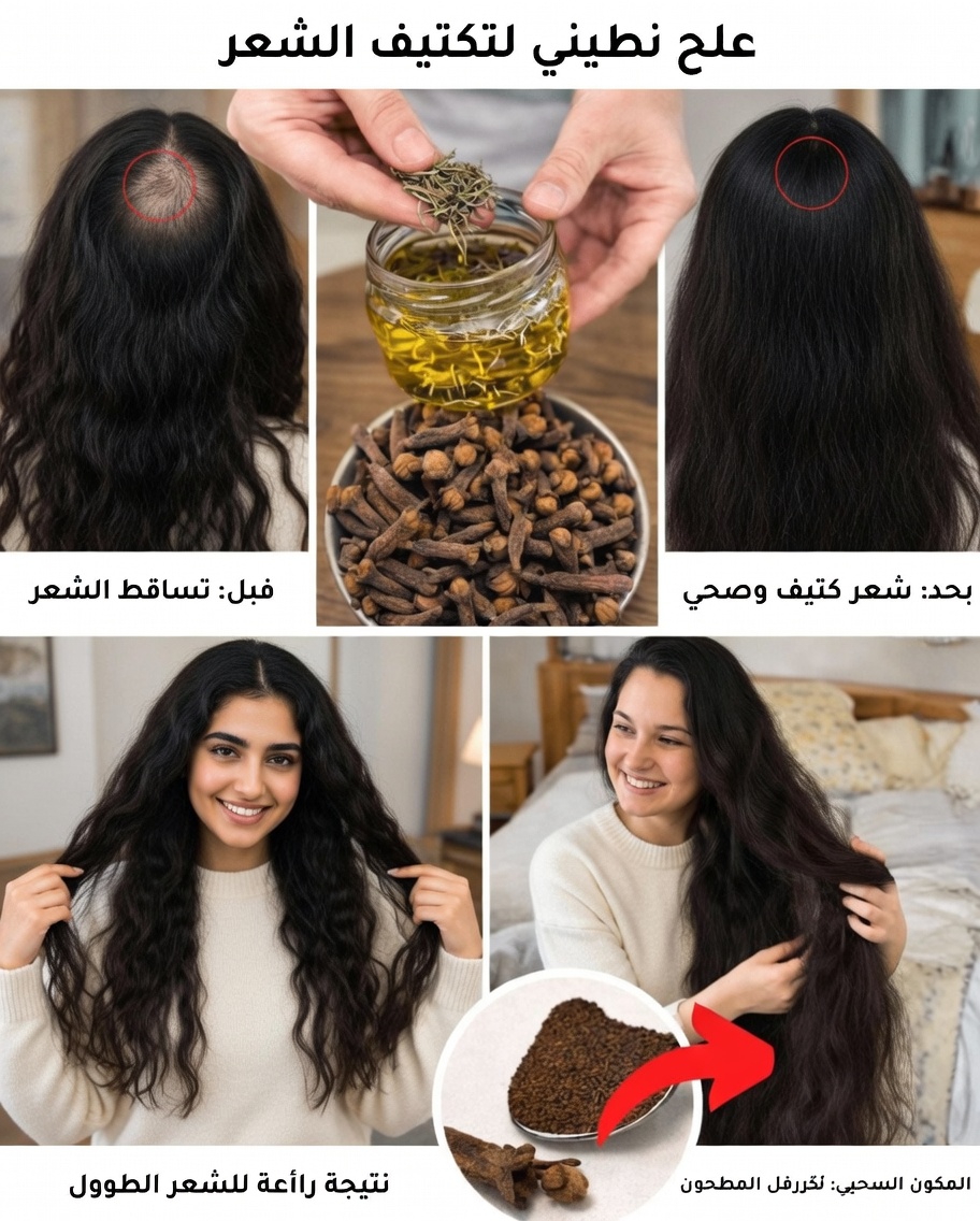 السر الهندي القديم: القرنفل + الزنجبيل – المزيج البسيط الذي قد يسرّع نمو الشعر ويكافح ترققه
