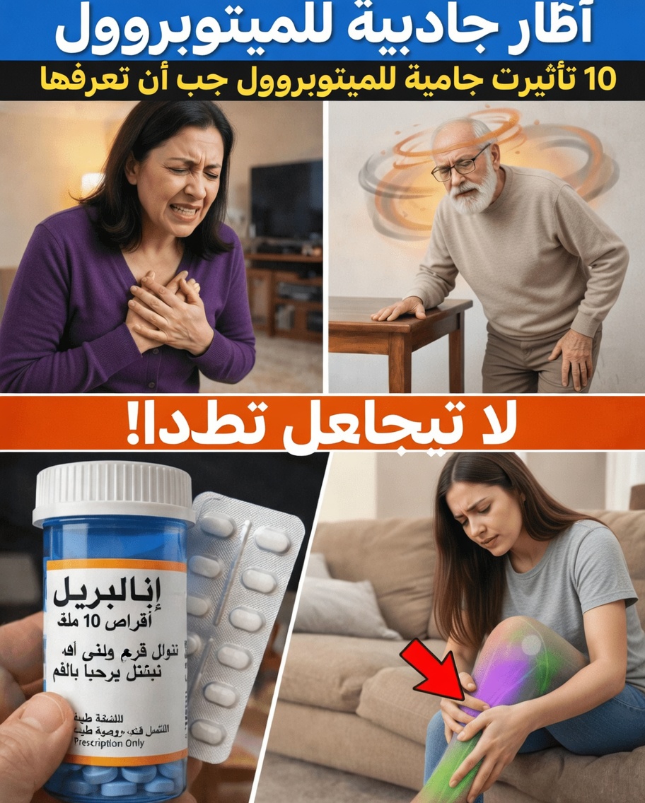 10 آثار جانبية محتملة لدواء ميتوبرولول غالبًا ما يتم التغاضي عنها في المحادثات اليومية