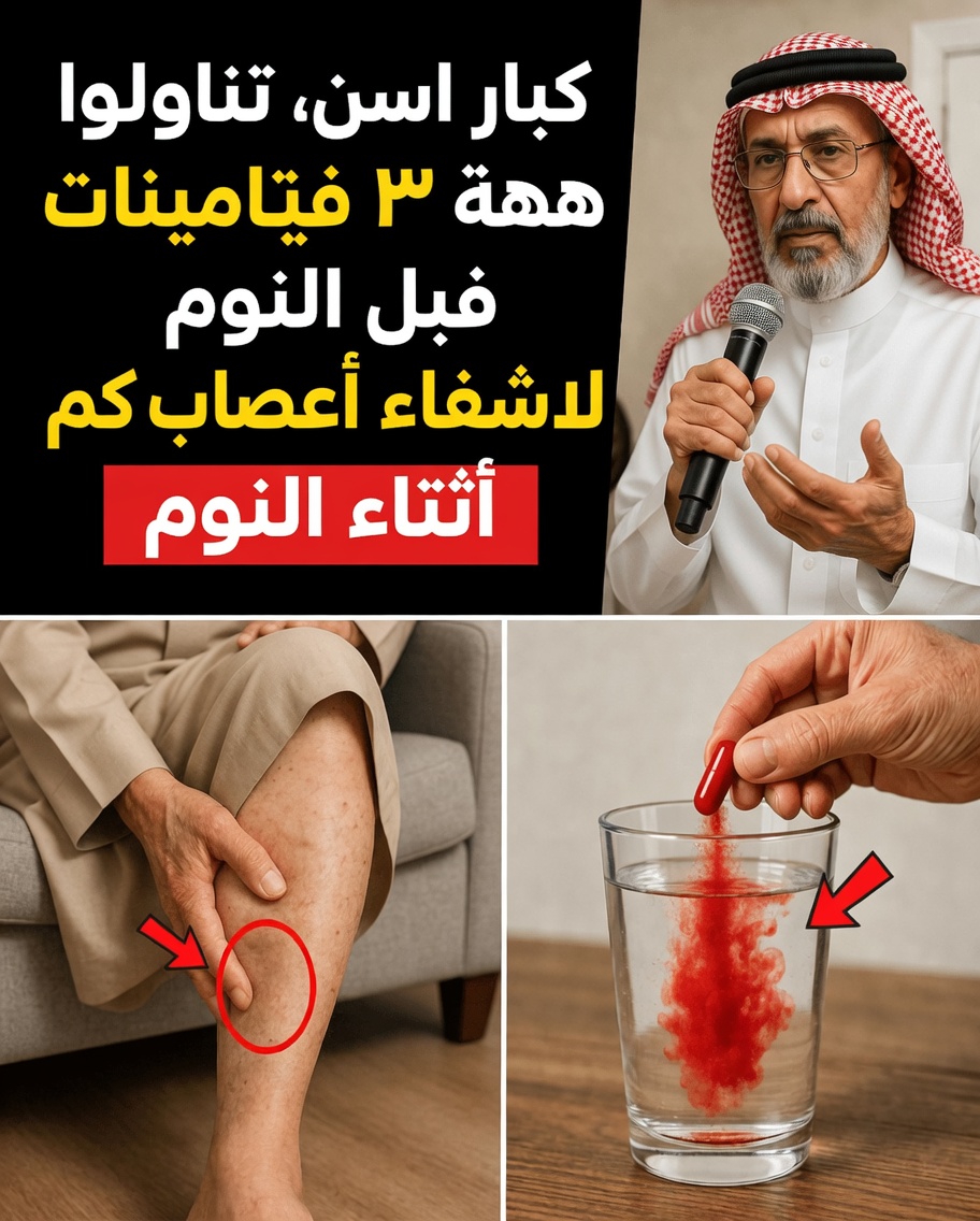 3 فيتامينات قبل النوم تمنح كبار السن ساقين أقوى وأكثر ثباتًا بين عشية وضحاها (حتى لو كنت قد «جرّبت كل شيء»)