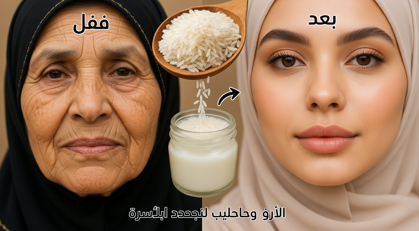 امحي التجاعيد طوال الليل بماء الأرز: اكشفي بشرة أصغر بـ20 عامًا فورًا!