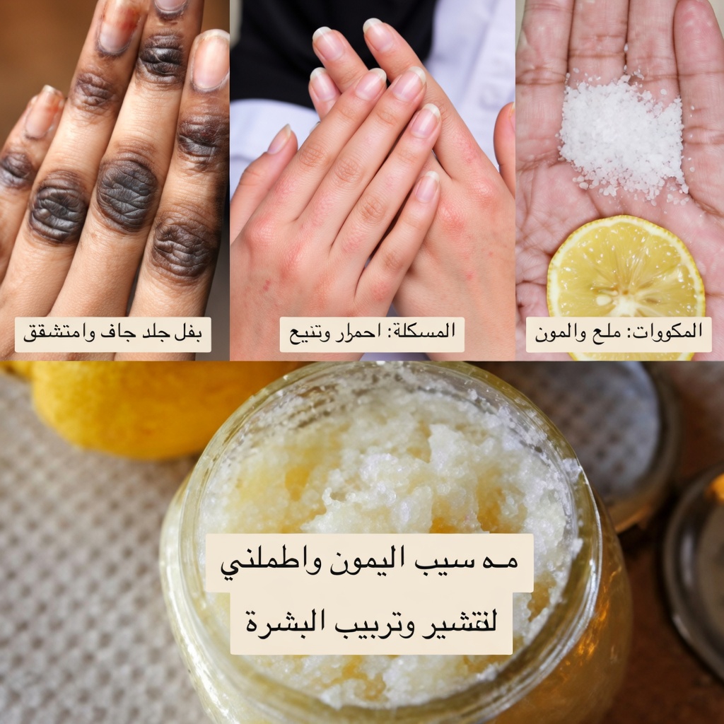 الطقس البسيط بالليمون لليدين الذي قد يساعد على تفتيح وتنعيم مظهر البشرة المتقدمة في السن على يديك وذراعيك
