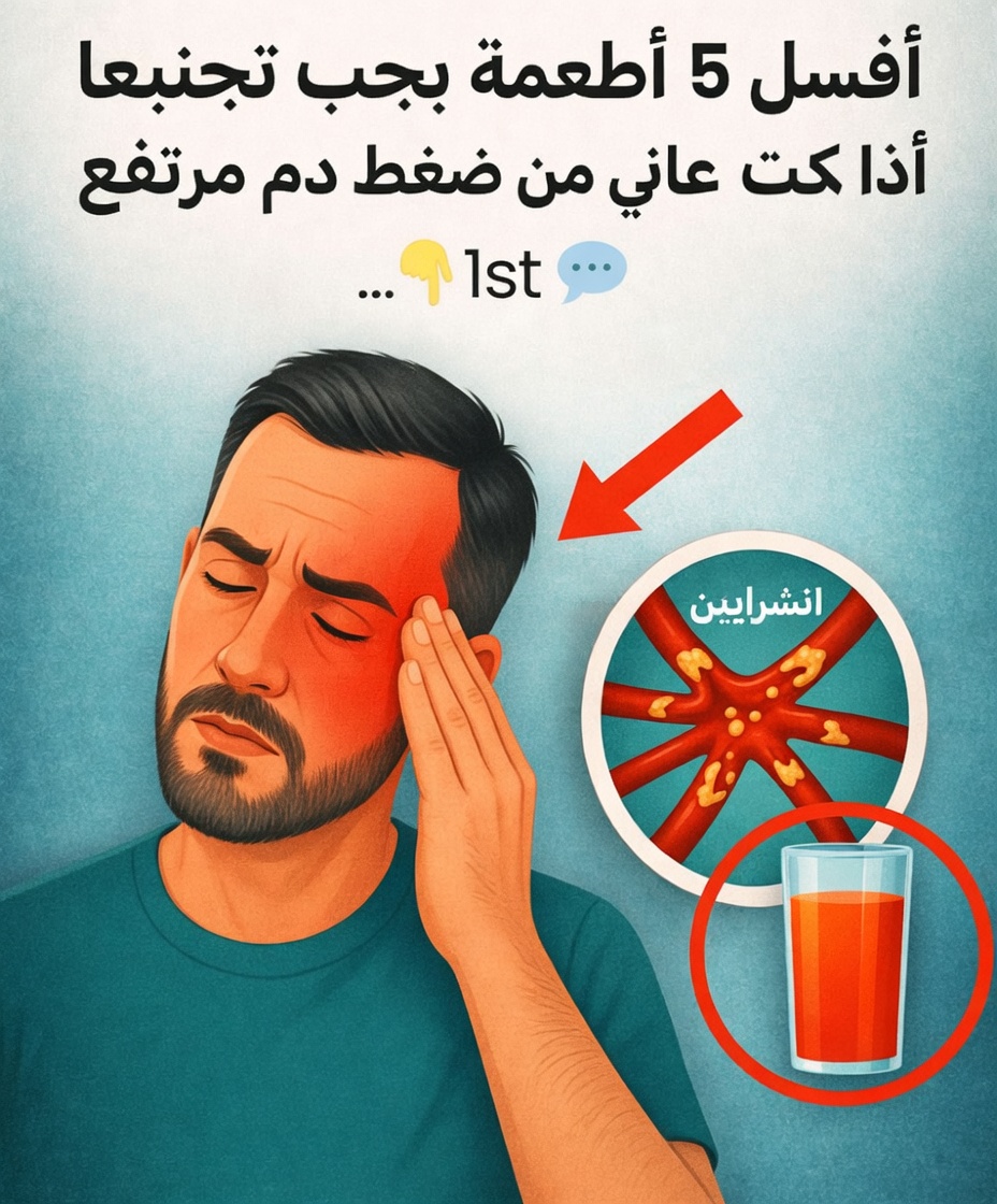 أفضل 5 أطعمة يجب تجنبها إذا كنت تعاني من ارتفاع ضغط الدم