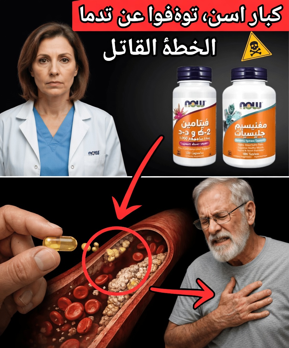 كبار السن، توقفوا عن تناول فيتامين D3 وK2 والمغنيسيوم بهذه الطريقة وإلا ستتلفون أعضاءكم