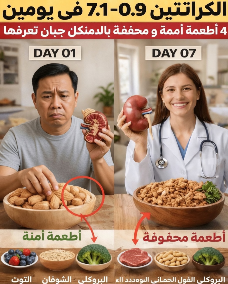 انخفاض مستوى الكرياتينين من 7.1 إلى 0.9 خلال يومين! 4 دهون صحية لصحة الكلى و4 دهون قد تكون خطرة يجب أن تعرفها