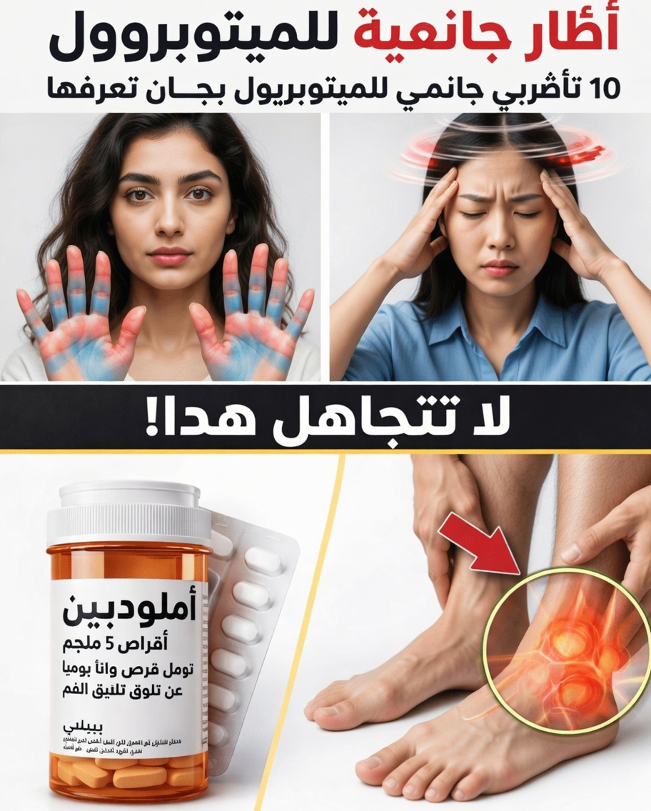 الآثار الجانبية العشر للميتوبرولول التي يُصلي طبيبك ألا تكتشفها