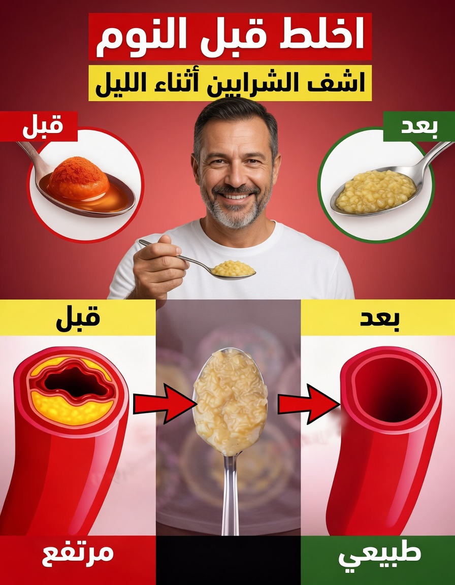 اخلط هذه المكونات الثلاثة الشائعة في المطبخ قبل النوم لدعم الدورة الدموية الصحية للشرايين أثناء نومك